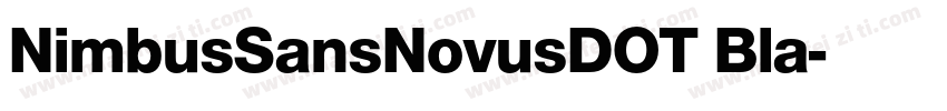 NimbusSansNovusDOT Bla字体转换